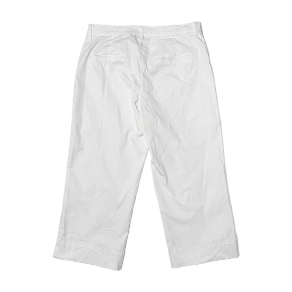 Old Navy White cropped khaki pants size 12 - Picture 2 of 4